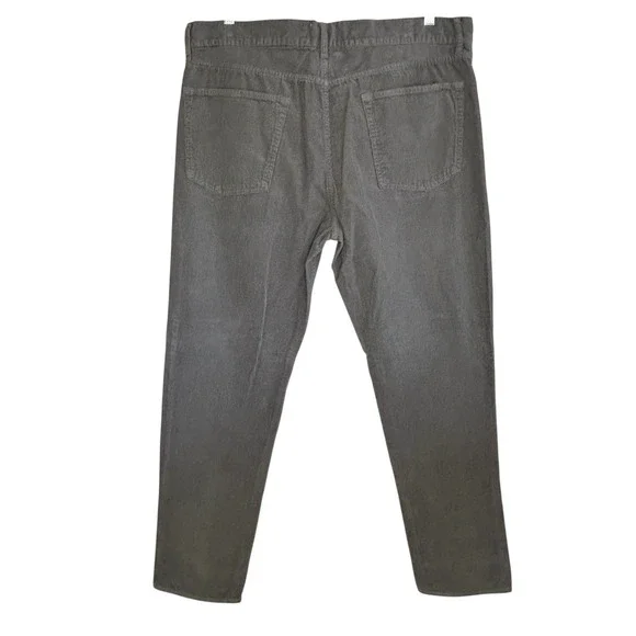 Sid Mashburn Corduroy Pants Mens 40X32 Button Fly Straight Leg Mid Rise Gray